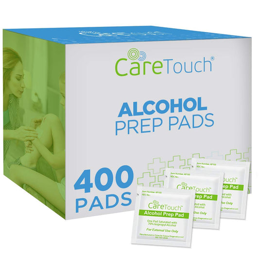 Care Touch Alcohol Prep Pads 400ct  (Case of 30 units)