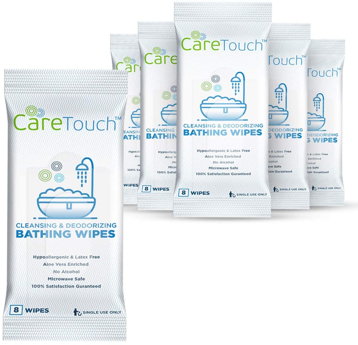Care Touch Bathing Wipes 80ct (Case of 3 units)