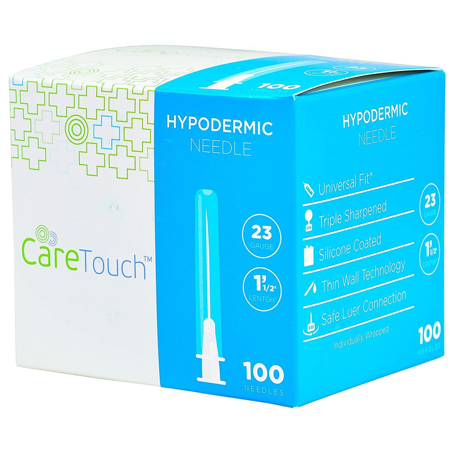 Care Touch Hypodermic Needle, 23GX1.1/2 (Case of 10 units)