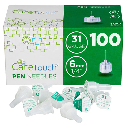 Care Touch Pen Needle 31G 1/4" - 6mm 100ct (Case of 48 units)