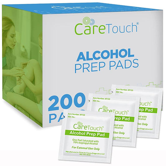 Care Touch Alcohol Prep Pads 200ct  (Case of 50 units)