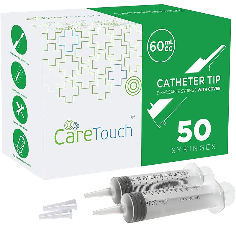 Care Touch Syringes Catheter Tip 60ml 50ct (Case of 4 units)