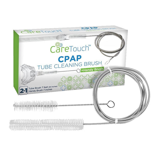 Care Touch CPAP Tube Cleaning Brush - Stainless Steel Flexible 7 Ft Brush w/ Mini-Brush (7") (Fits 16mm Diameter Tubing) (Case of 50 units)