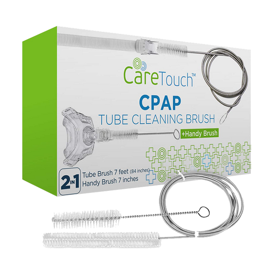 Care Touch CPAP Tube Cleaning Brush - Stainless Steel Flexible 7 Ft Brush w/ Mini-Brush (7") (Fits 22mm Diameter Tubing) (Case of 50 units)