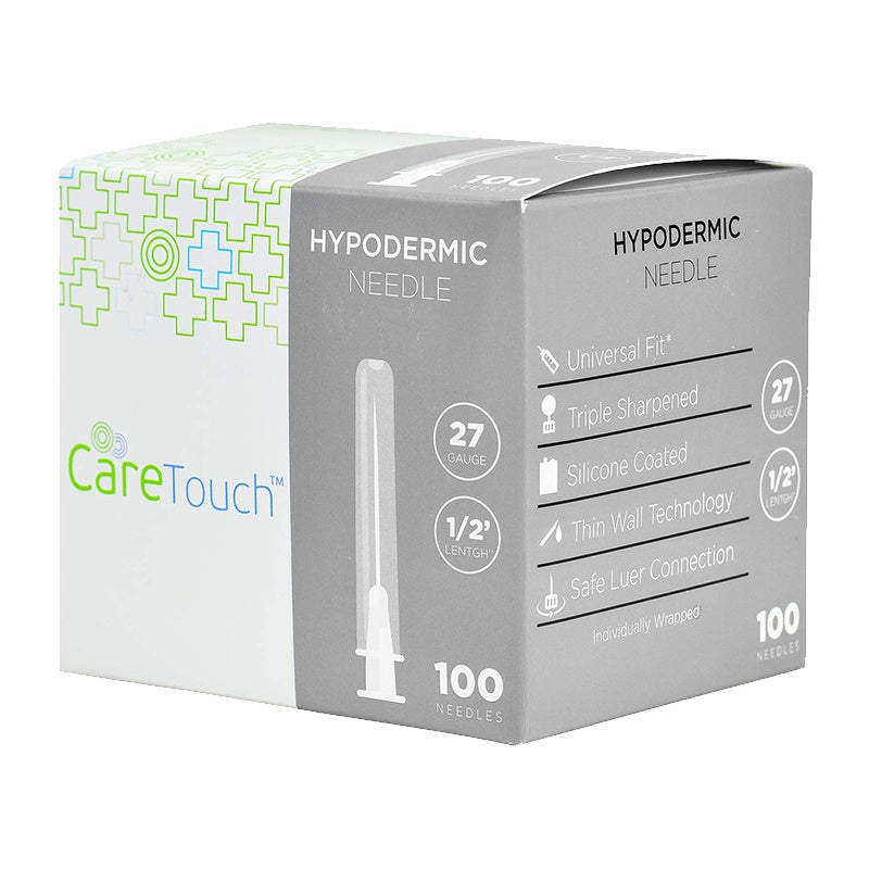 Care Touch Hypodermic Needle, 27GX1/2 (Case of 10 units)