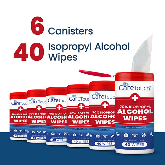 Care Touch Isopropyl Alcohol Wipes Canister 40ct (Case of 6 units)