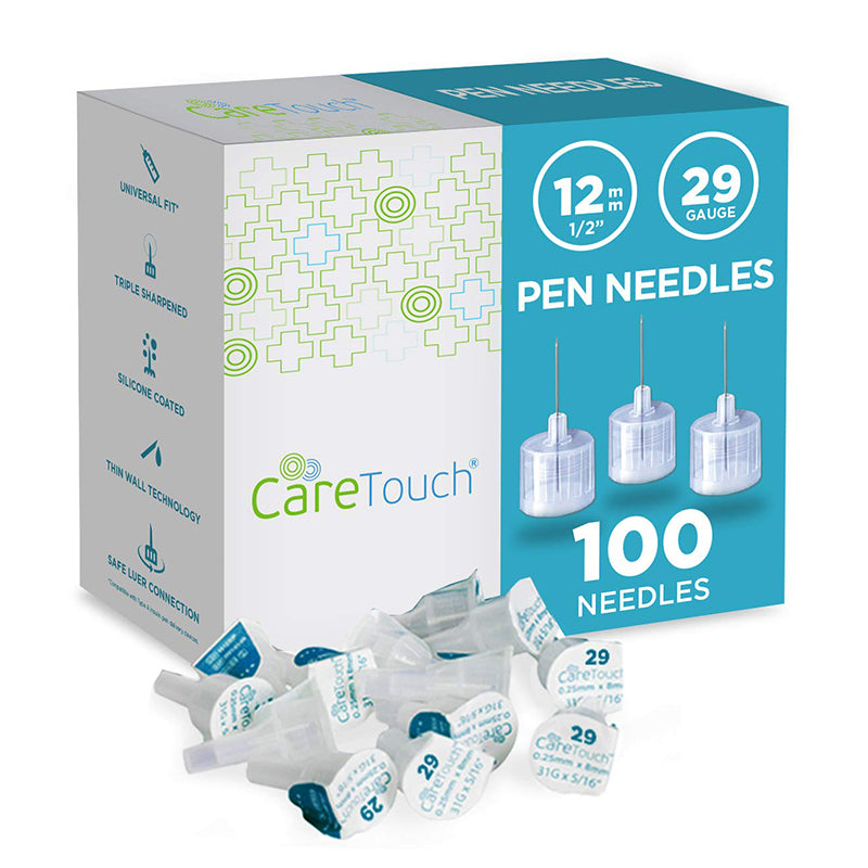 Care Touch Pen Needle 29 Gauge 1/2" 12.7mm 100ct (Case of 48 units)