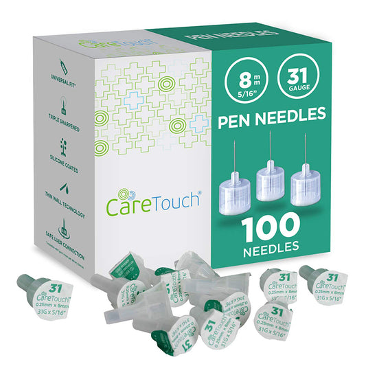 Care Touch Pen Needle 31G 5/16" - 8mm 100ct (Case of 48 units)